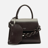 Bolsa Satchel Marrom Escura Iara Média A 50023 0477 0110 Arezzo